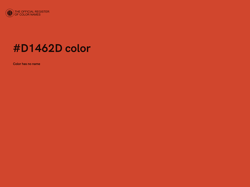 #D1462D color image