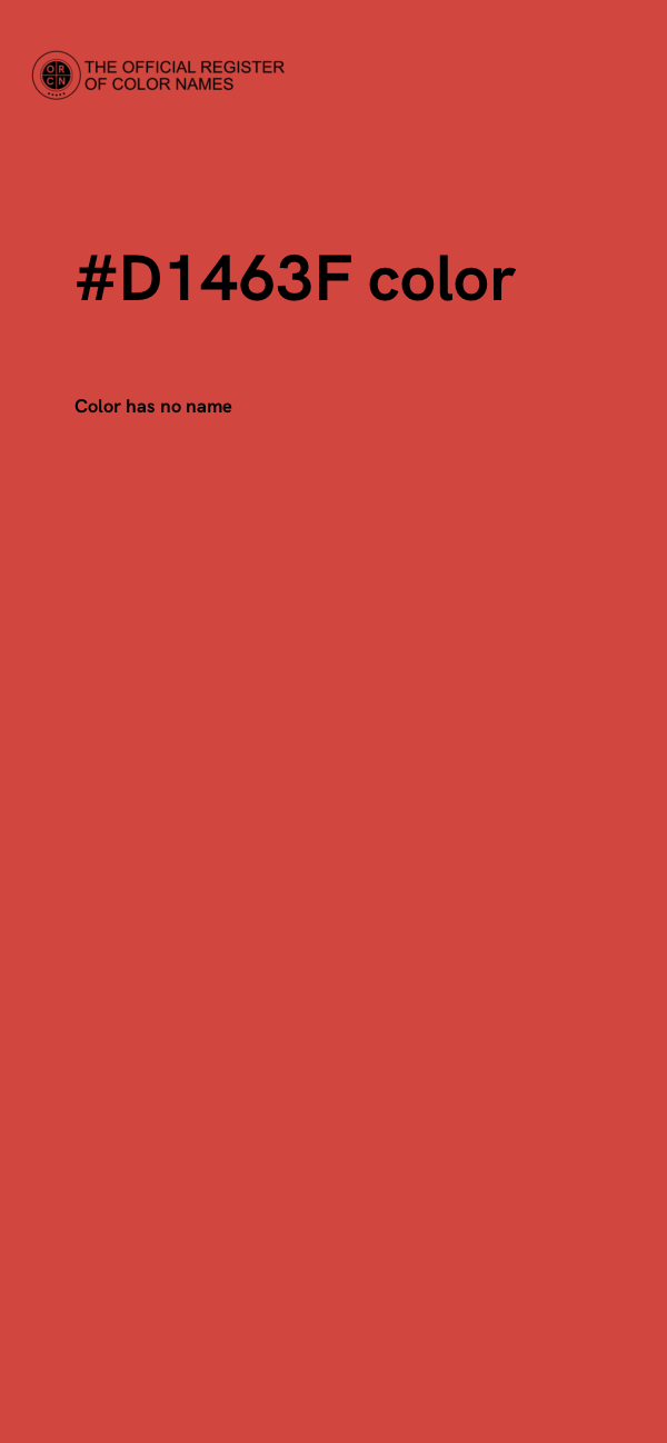 #D1463F color image