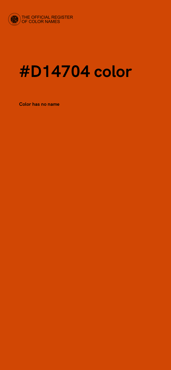 #D14704 color image