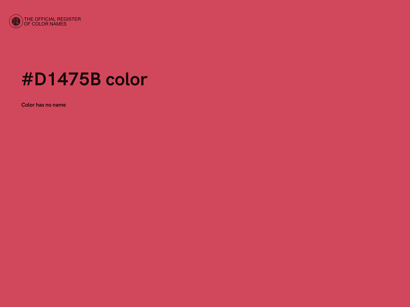 #D1475B color image