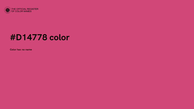 #D14778 color image