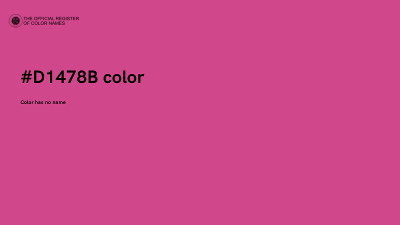#D1478B color image