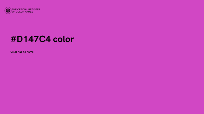 #D147C4 color image