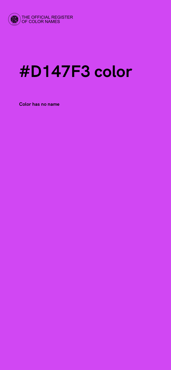 #D147F3 color image