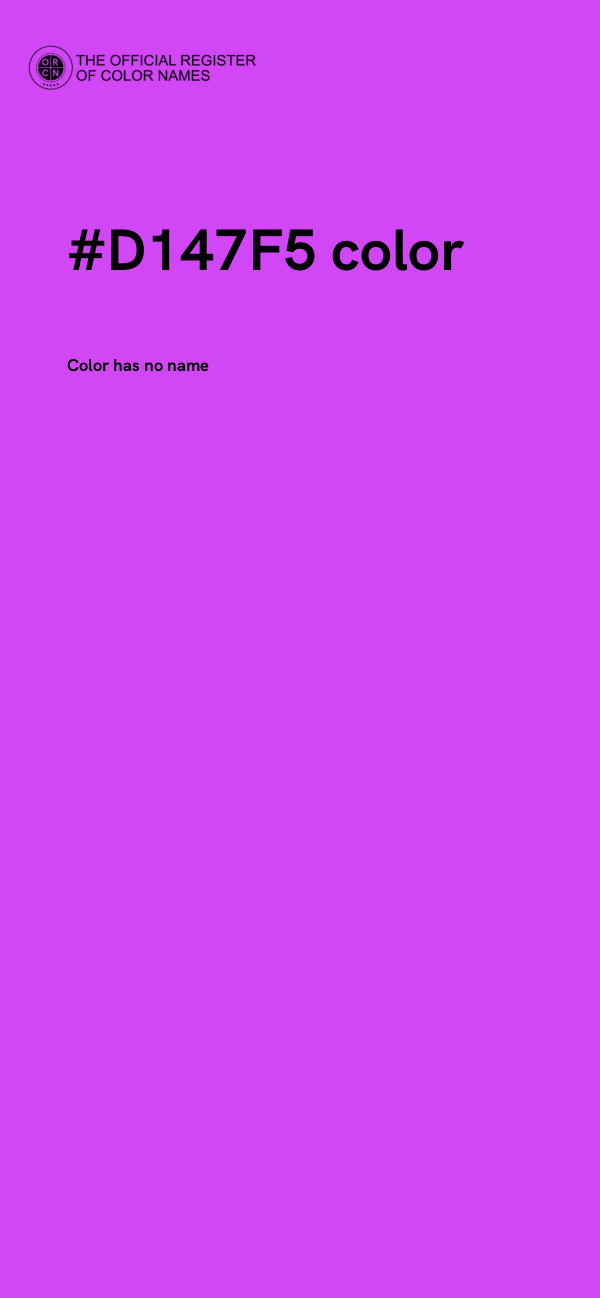 #D147F5 color image