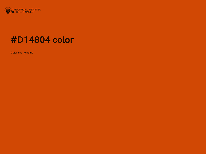 #D14804 color image