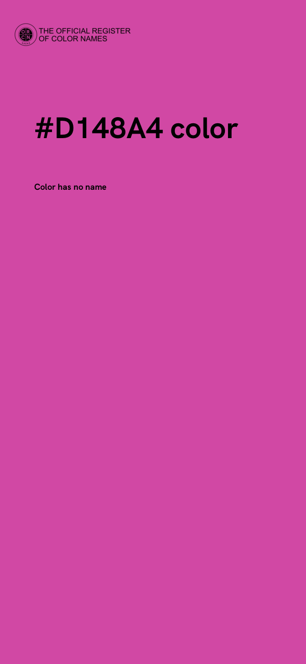 #D148A4 color image