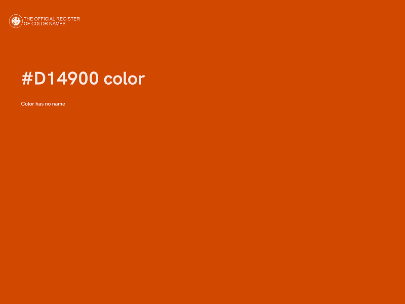 #D14900 color image