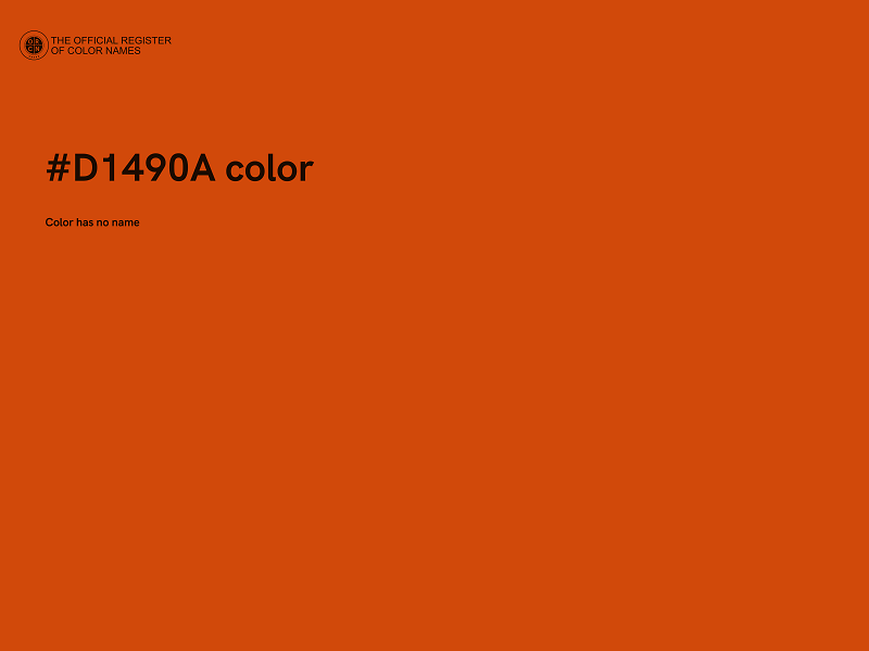 #D1490A color image