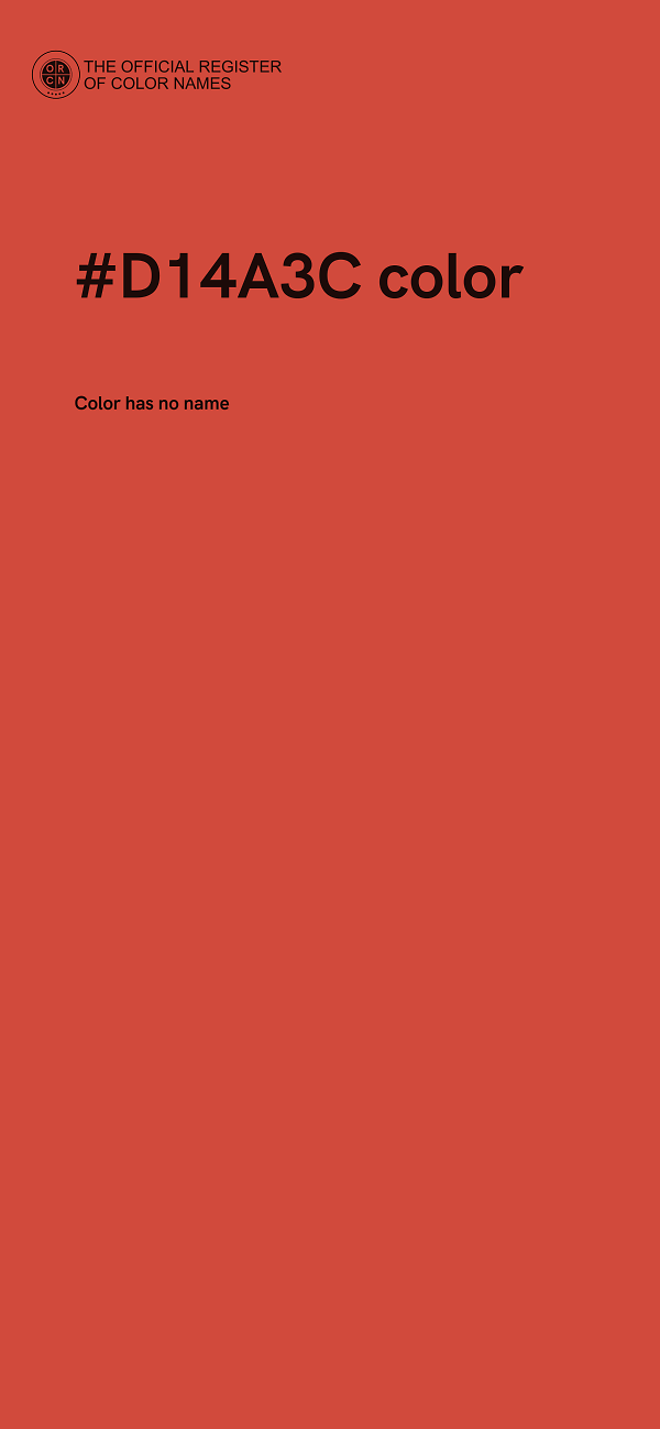#D14A3C color image