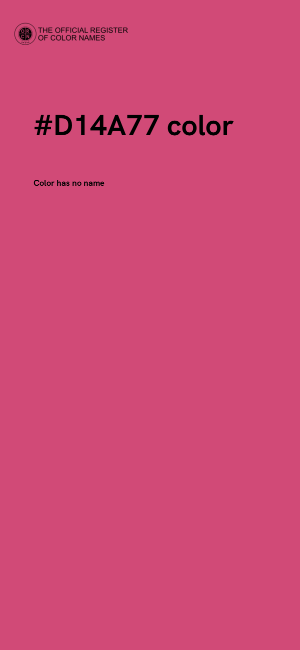 #D14A77 color image