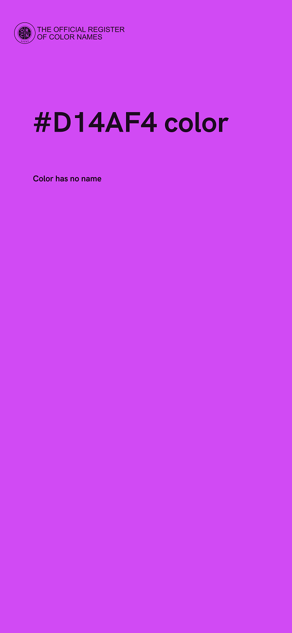 #D14AF4 color image