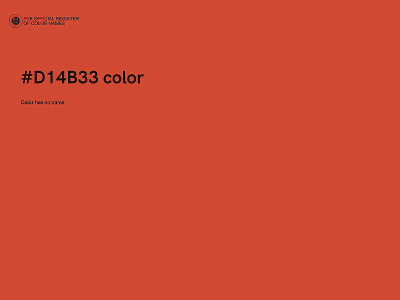 #D14B33 color image