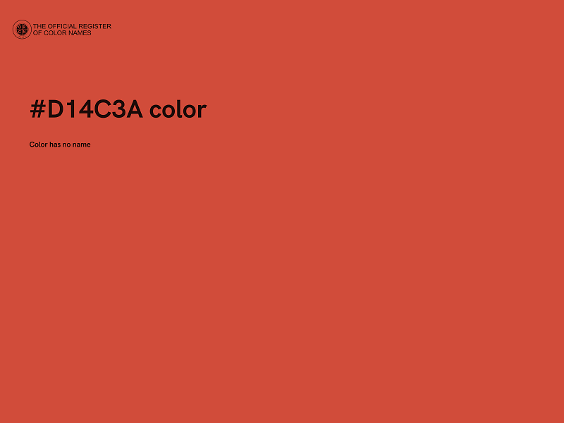 #D14C3A color image