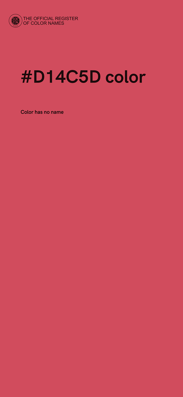 #D14C5D color image
