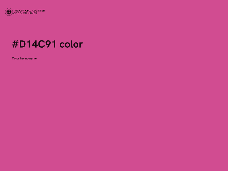 #D14C91 color image