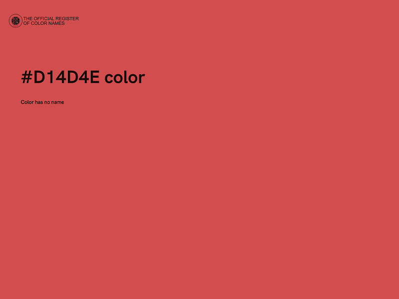 #D14D4E color image