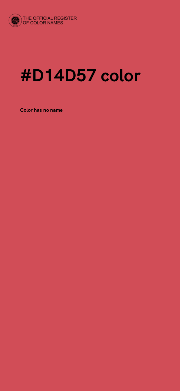 #D14D57 color image