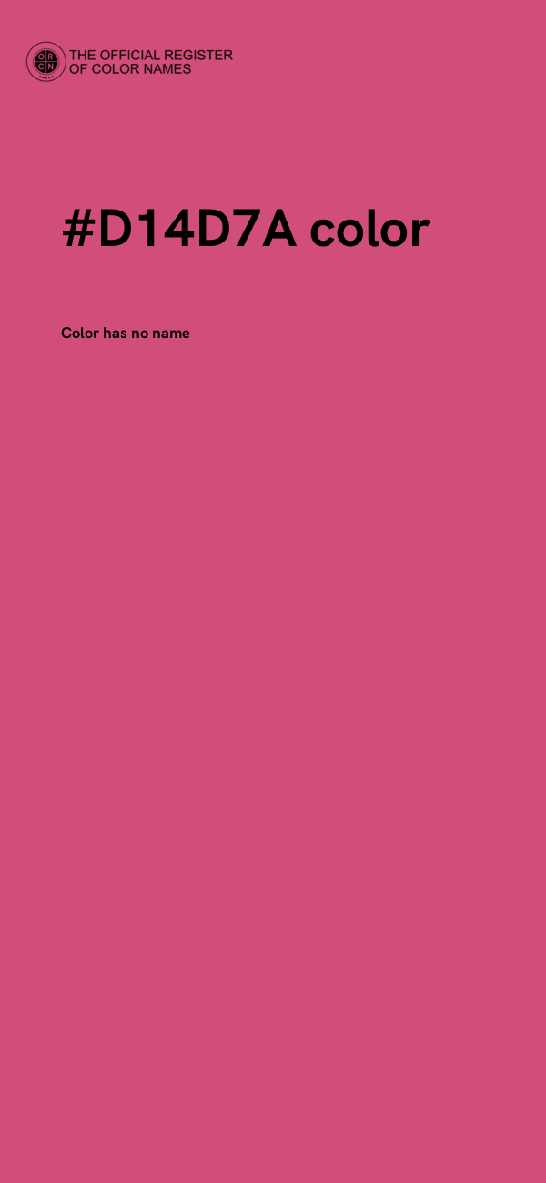 #D14D7A color image