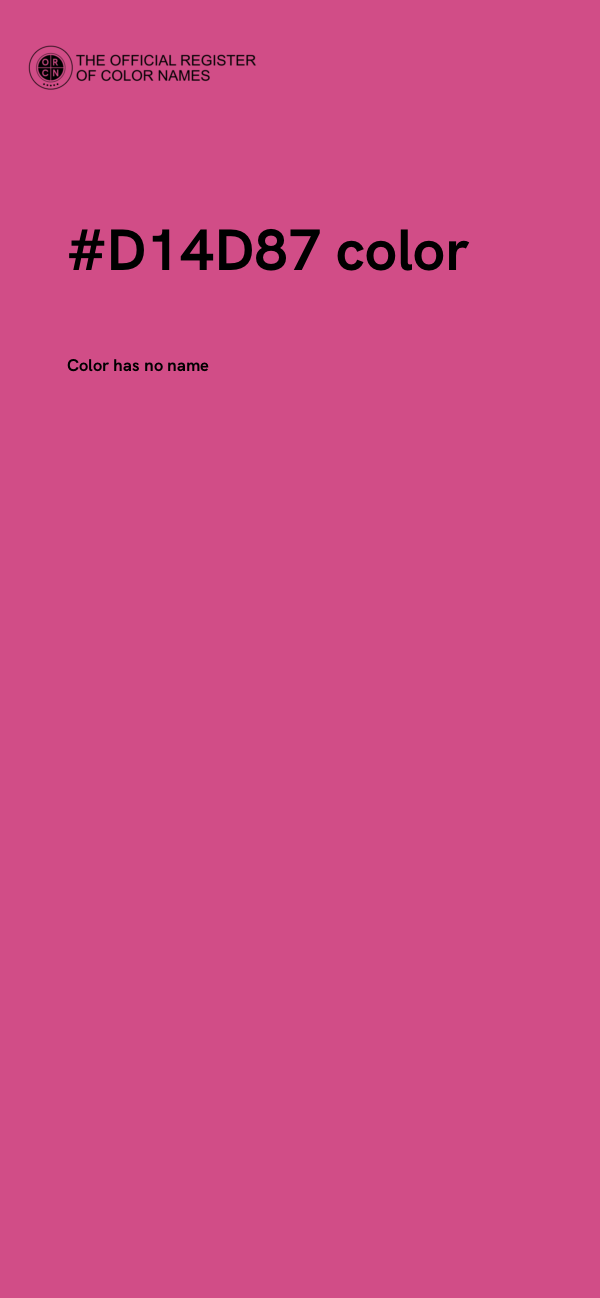 #D14D87 color image