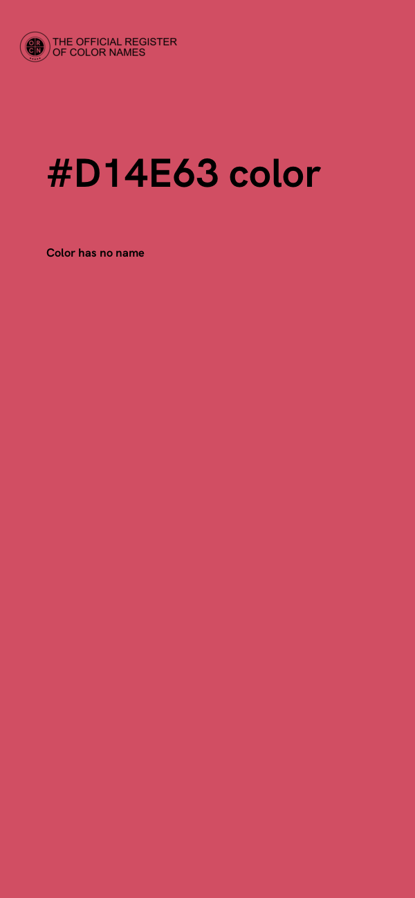 #D14E63 color image