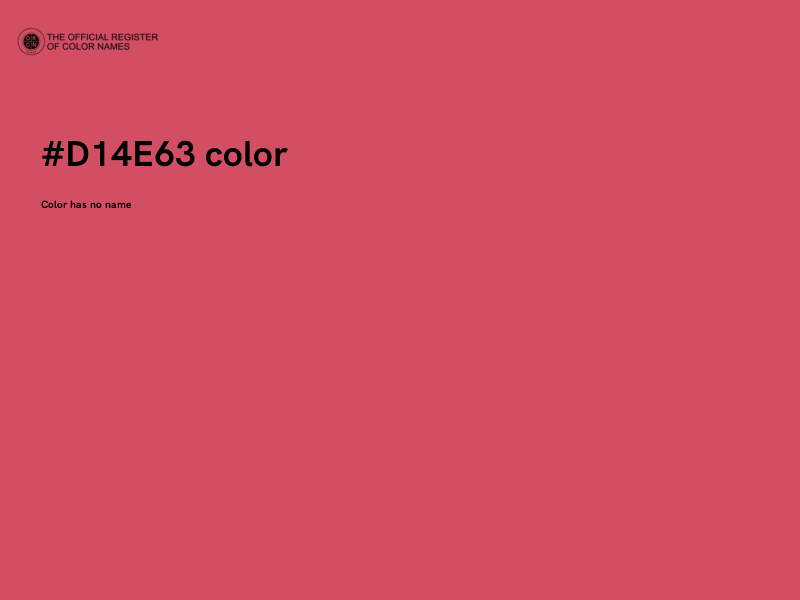 #D14E63 color image