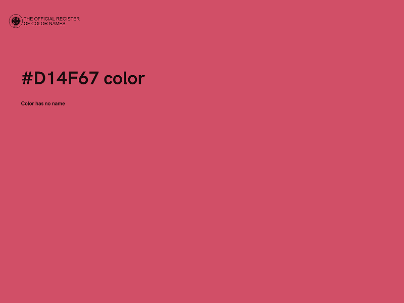 #D14F67 color image