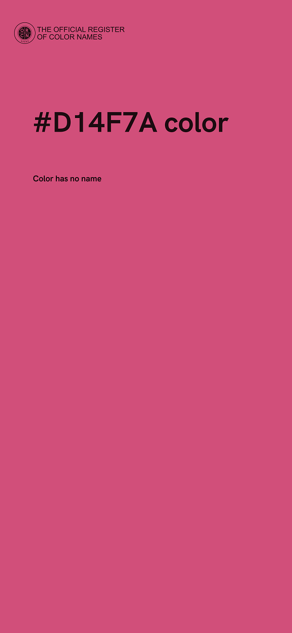 #D14F7A color image