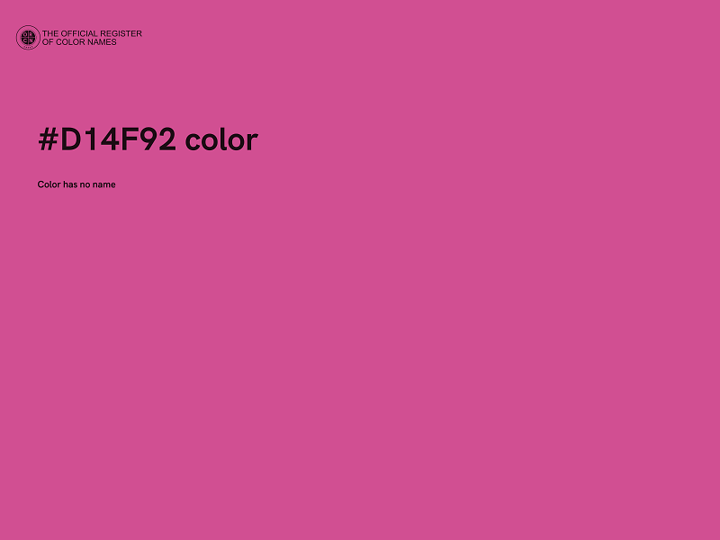 #D14F92 color image