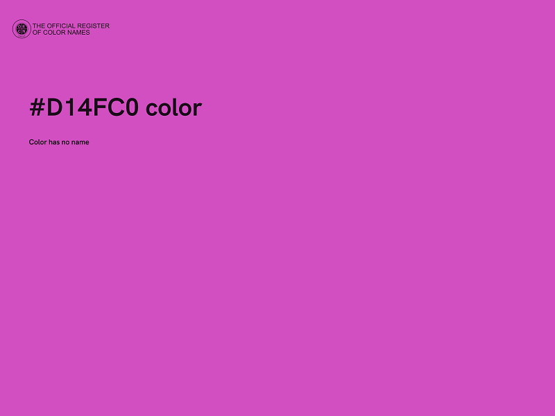 #D14FC0 color image
