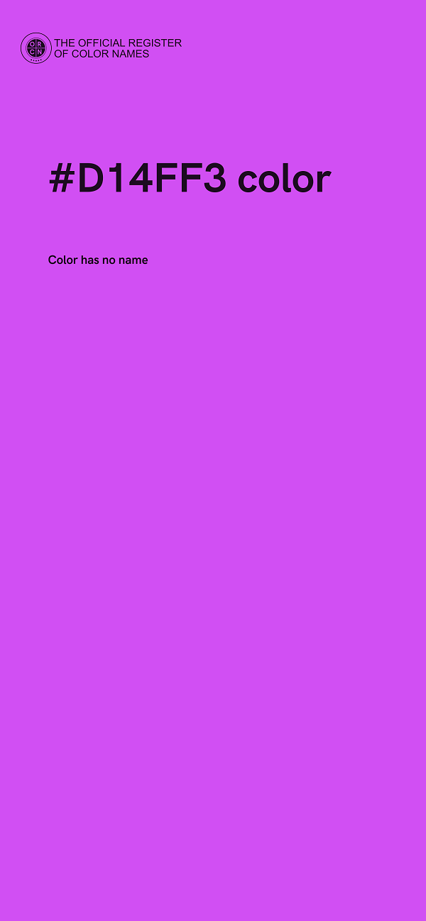 #D14FF3 color image