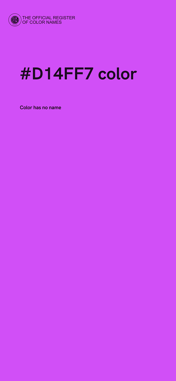 #D14FF7 color image
