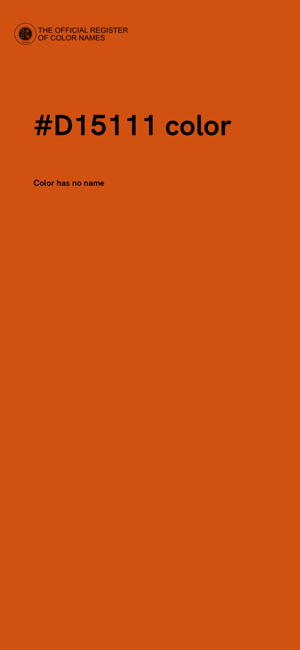#D15111 color image
