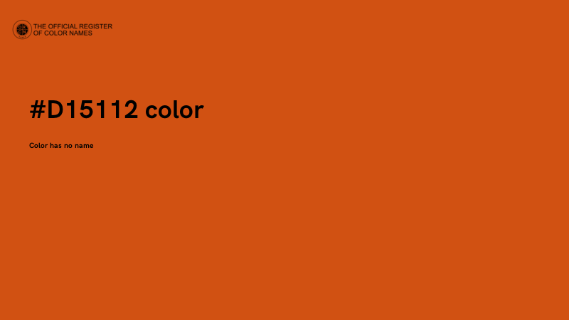 #D15112 color image