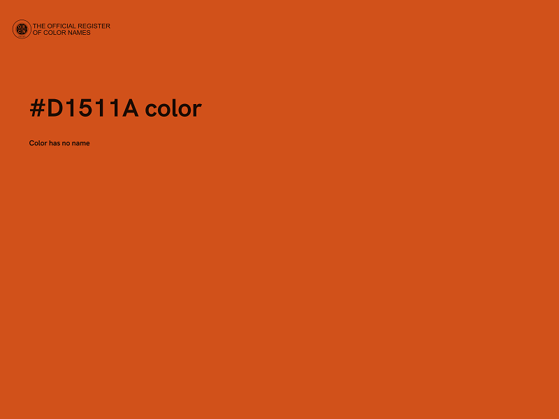 #D1511A color image