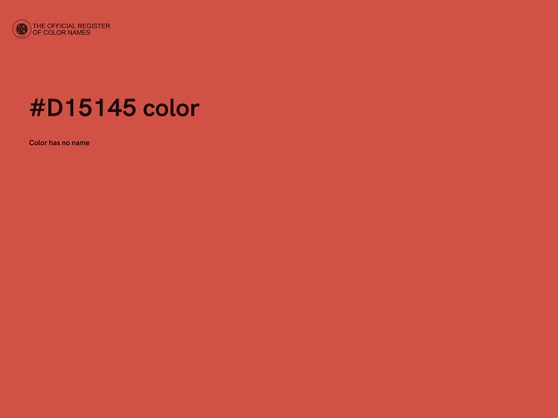 #D15145 color image