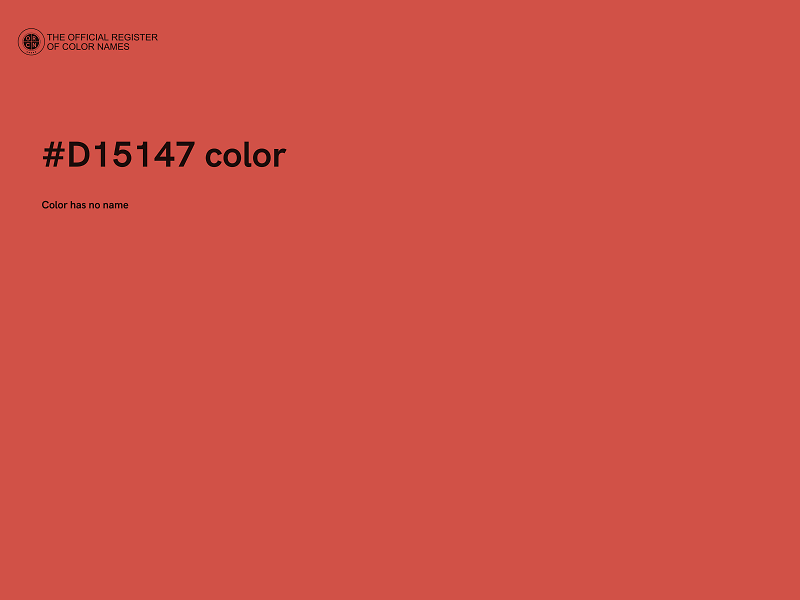 #D15147 color image