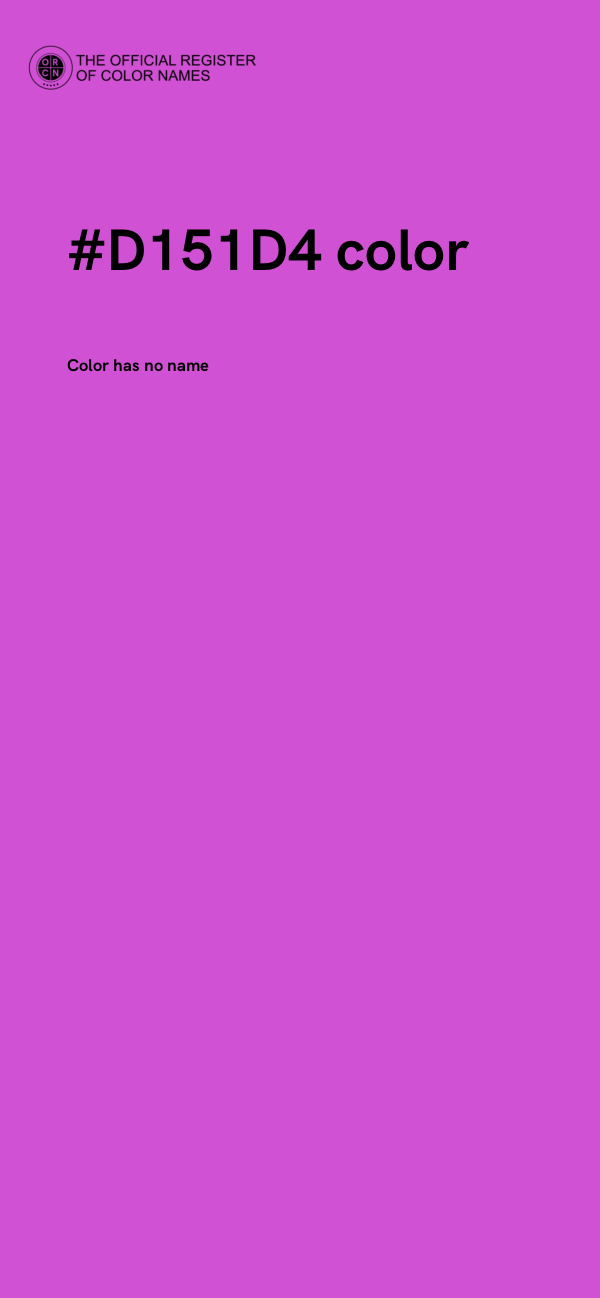 #D151D4 color image