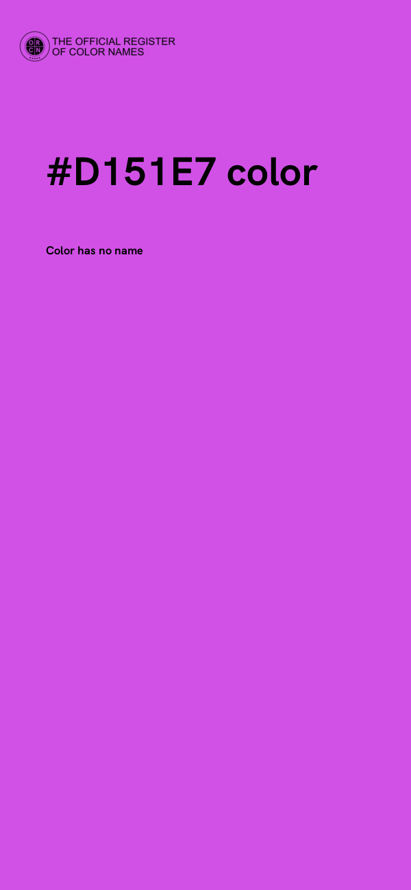 #D151E7 color image