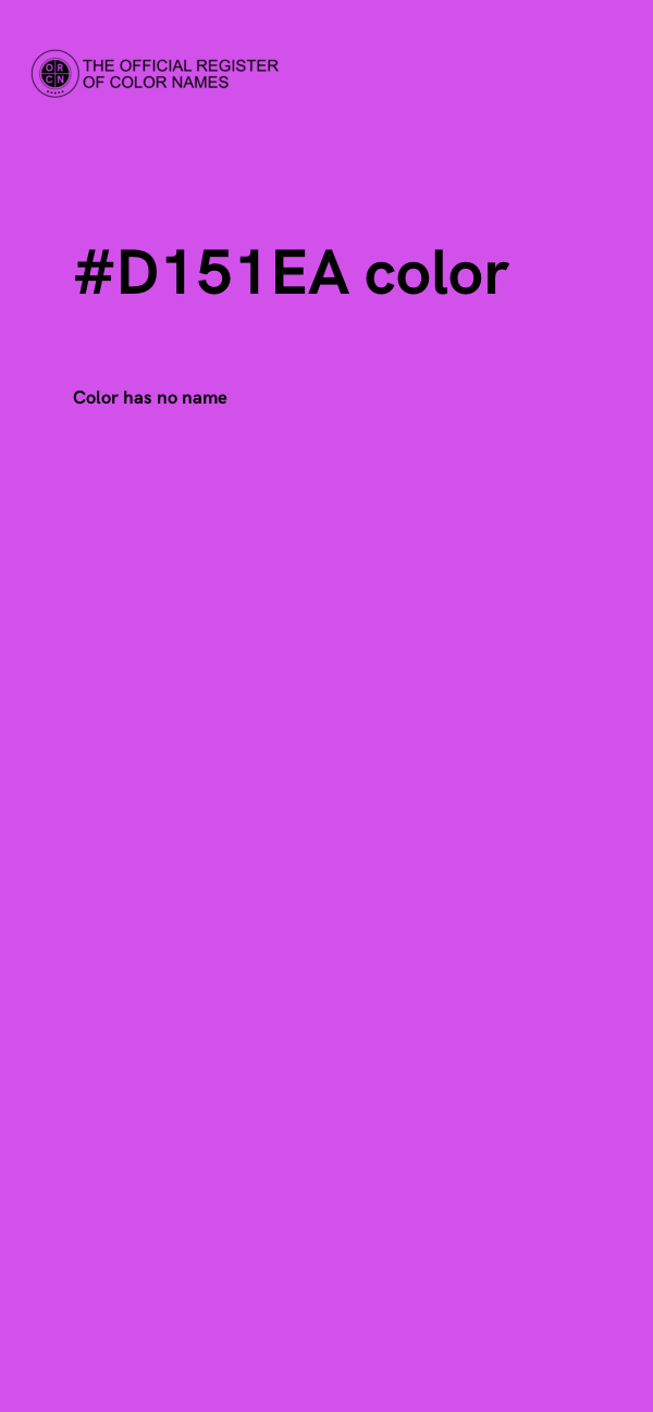 #D151EA color image