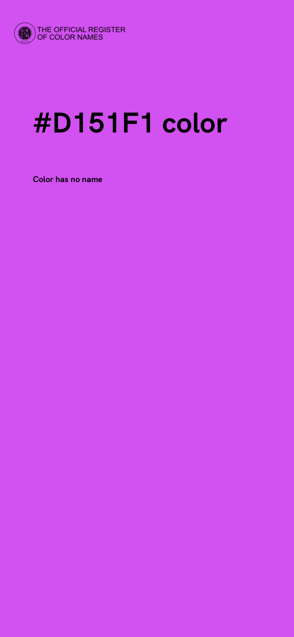 #D151F1 color image