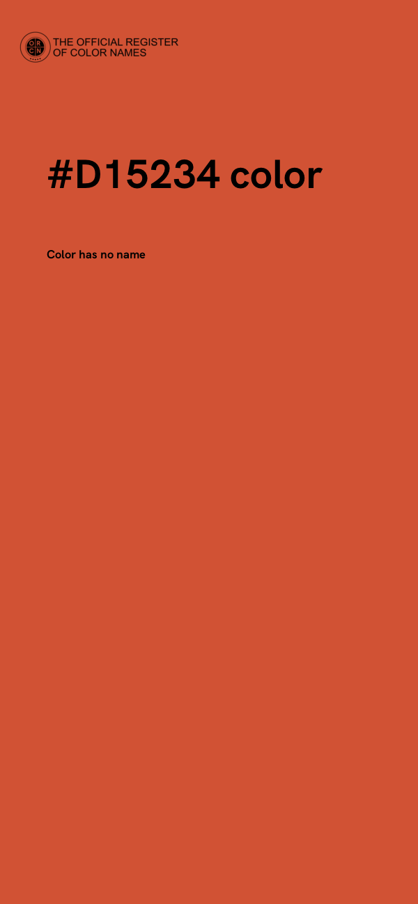 #D15234 color image