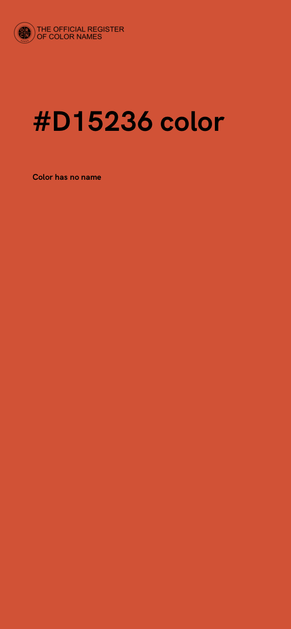 #D15236 color image