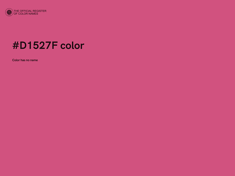 #D1527F color image
