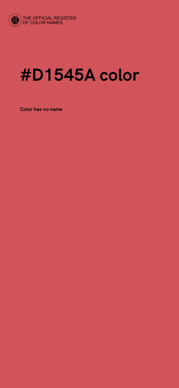 #D1545A color image