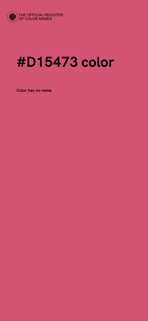 #D15473 color image