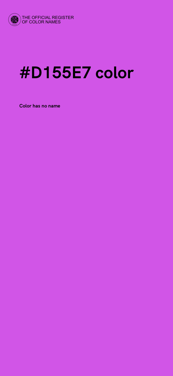 #D155E7 color image
