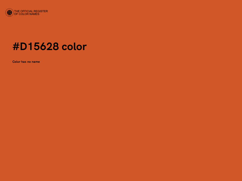 #D15628 color image