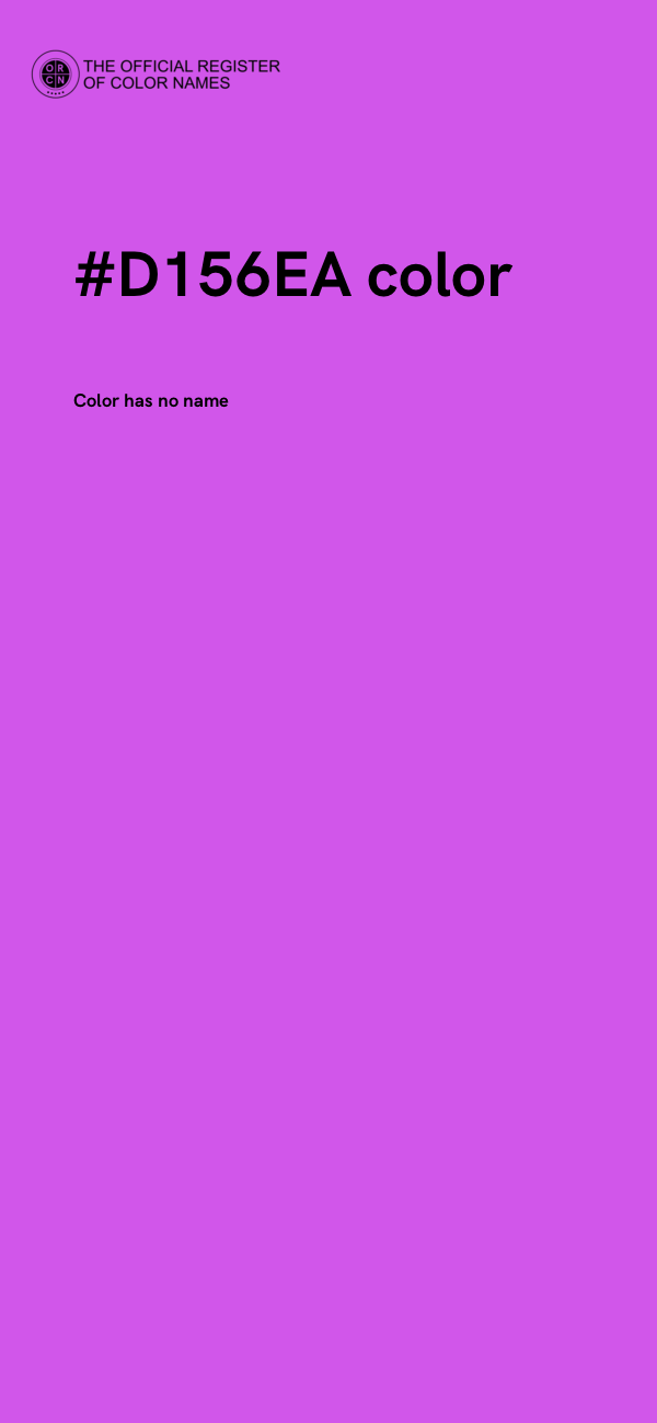 #D156EA color image