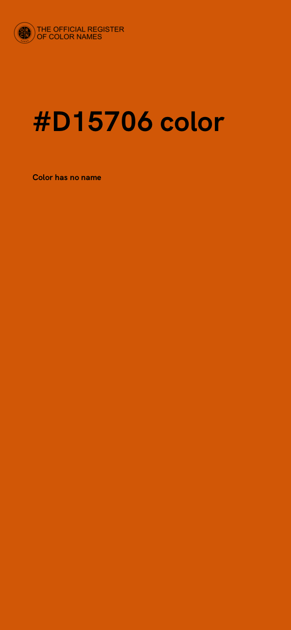 #D15706 color image